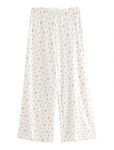 Lindex - Wide Pyjama Trousers In Pointelle - P&uuml;ksid - XXL
