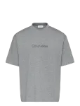 Calvin Klein - Ss Rlxd Standard Logo Crewnk Tee - L&uuml;hikeste varrukatega - S