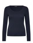 Lauren Ralph Lauren - Rib-Knit Long-Sleeve Scoopneck Tee - Pikkade varrukatega - XL