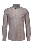Lindbergh - Striped Superflex Oxford L/S - Oxfordi s&auml;rgid - L