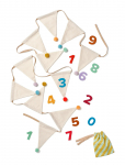 Kid's Concept - Bunting Pompoms Dress-Up - Laste s&uuml;nnip&auml;ev - ONE SIZE