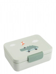 Done By Deer - Lunch Box W/Divider Playground Green - Toidukarbid - 17.5X 13X H 6.5CM