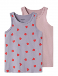 Name It - Nmftank Top 2P Lavender Hearts Noos - Varrukateta - 98