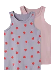 Name It - Nmftank Top 2P Lavender Hearts Noos - Varrukateta - 98