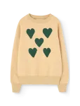 THE ANIMALS OBSERVATORY - Hearts Soft Brown Bear Sweatshirt - Dressipluusid - 6 Y