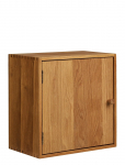 House Nordic - Nanna - Wall Shelf With Door, Oak , 18X30X30 Cm - Riiulid - 30X18X30CM