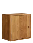 House Nordic - Nanna - Wall Shelf With Door, Oak , 18X30X30 Cm - Riiulid - 30X18X30CM