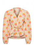 Stella Nova - Big Dot Blouse - Pikkade varrukatega - 34
