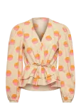 Stella Nova - Big Dot Blouse - Pikkade varrukatega - 34