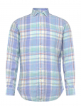 Polo Ralph Lauren - Classic Fit Plaid Slub Linen Shirt - Vabaaja s&auml;rgid - XL