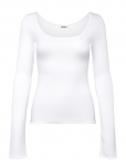 Monki - Long-Sleeved Slim Fit Scoop Neck Top - Pikkade varrukatega - XL