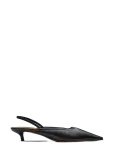 ATP Atelier - Lana Black Shiny Nappa - Kontsaga slingback-kingad - 38