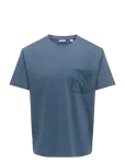 ONLY & SONS - Onsfred Stripe Life Rlx Leaf Ss Pckt Tee - L&uuml;hikeste varrukatega - L