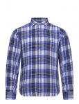 Polo Ralph Lauren - Classic Fit Plaid Linen Shirt - Vabaaja s&auml;rgid - XXL