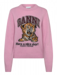 Ganni - Wool Crewneck Sweater - Džemprid - XS