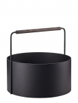 Blomus - Firewood Basket - 42 Cm, &Oslash; 45 Cm - Ashi - Brown - Tuleasemed - L 45CM