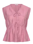 Bubbleroom - Viscose Tie Detail Blouse - Varrukateta - XS