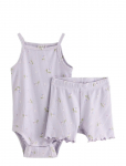Lindex - Set With Bodysuit And Cycling Shorts - Komplektid bodiga - 86