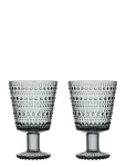Iittala - Kastehelmi Univ. Glass 26Cl Grey 2Pc - Joogiklaasid - 26 CL