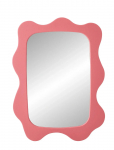 J-Line - Wall Mirror Waves Mdf Dark Pink - Seinapeeglid - ONE SIZE