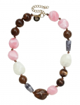 Bud To Rose - Molto Resin Necklace Pink - Statement kaelakeed - ONE SIZE