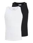 Jack & Jones - Jjeorganic Rib Tank Top 2Pk Mp - Varrukateta - XL