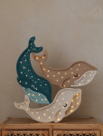Little Lights - Little Lights Whale Lamp | Galaxy Teal - Laualambid - 40X5.5X15.5CM