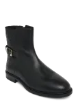 Tommy Hilfiger - Th Buckle Monogram Ankle Boot - Madala kontsaga poolsaapad - 40