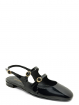 Stuart Weitzman - Benni Mary Jane - Madalad slingback-kingad - 37