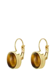 Bud To Rose - Retro Earring Brown/Gold - Statement k&otilde;rvar&otilde;ngad - ONE SIZE