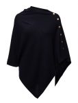 Davida Cashmere - Poncho Gold Buttons - Pont&scaron;od - ONE SIZE