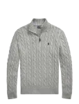 Polo Ralph Lauren - Cable-Knit Cotton Quarter-Zip Sweater - Poolpika lukuga džemprid - L
