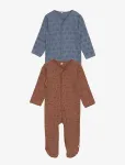 Pippi - Nightsuit W/F -Buttons 2-Pack - Pidžaama kombinesoonid - 92