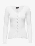Rosemunde - Rwbabette Silk Ls V-Neck Lace Cardigan - Kardiganid - S