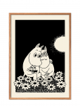 PSTR Studio - Moomin X Pstr Studio - Love Story - Black & White - 50X70CM