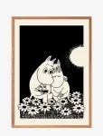 PSTR Studio - Moomin X Pstr Studio - Love Story - Black & White - 50X70CM