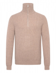 Davida Cashmere - Man Chunky Rib Half Zip - Poolpika lukuga džemprid - S