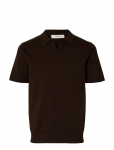 Selected - Slhteller Ss Knit Polo Noos - L&uuml;hikeste varrukatega kootud polos&auml;rgid - XXL