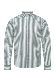 Clean Cut Copenhagen - Jamie Cotton/Linen Striped Shirt - Vabaaja - XXL
