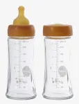 HEVEA - Plastic Free Baby Glass Bottle 250 Ml - 2 Pack - Lutipudelid - 250 ml