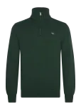 Gant - Cotton Knit Half-Zip Sweater - Poolpika lukuga džemprid - M