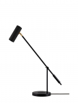 Globen Lighting - Table Lamp Hubble Read With Wireless Charging Brushed Brass - Laualambid - H63.5CM