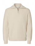 Selected - Slhland Ls Knit Half Zip - Poolpika lukuga džemprid - XXL