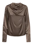 Twist & Tango - Tammie Satin Blouse - Pikkade varrukatega - 34