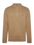 Polo Ralph Lauren - Cotton Quarter-Zip Mockneck Sweater - Poolpika lukuga džemprid - M