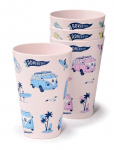 Puckator - Volkswagen Vw T1 Camper Bus Explore More Set Of 4 Rpet Picnic Cups 450Ml - Cups - ONE SIZE