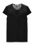 Rosemunde - Rwelif Capsleeve Regular Lace Blous - L&uuml;hikeste varrukatega - 34