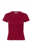Weekday - Slim Short-Sleeved Cotton T-Shirt - L&uuml;hikeste varrukatega - XL