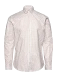 Lindbergh - Striped Superflex Oxford L/S - Oxfordi s&auml;rgid - XL