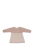Smallstuff - Dress, Ao Rabbits, Merino Wool, Powder - Pikkade varrukatega beebikleidid - 92/98